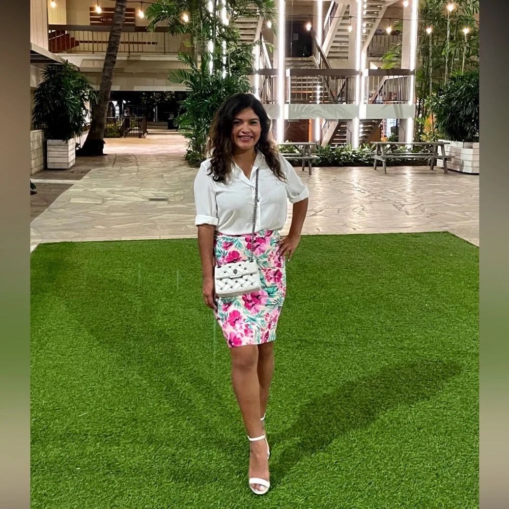J. Crew Factory floral pencil skirt - Picture 1 of 4